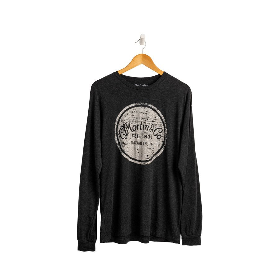 Martin Circle Logo Long Sleeve Shirt - Charcoal