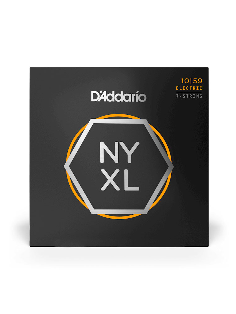 D'Addario NYXL Regular Light 7-String Electric Guitar Strings (10-59)
