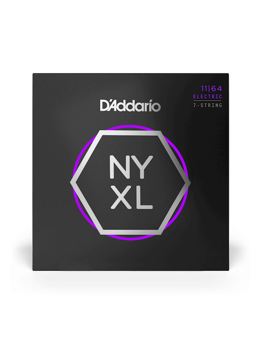 D'Addario NYXL NYXL1164 Medium 11-64 7-String Electric Guitar Strings