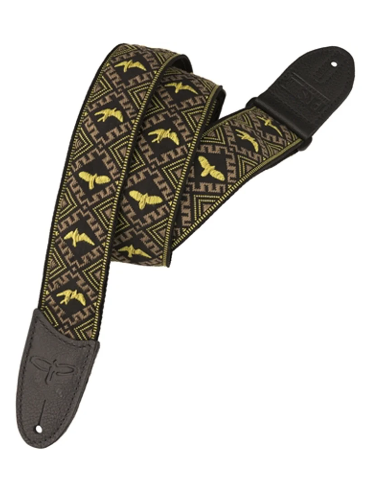 PRS Jacquard Hootenanny Style 2" Strap - Yellow Birds