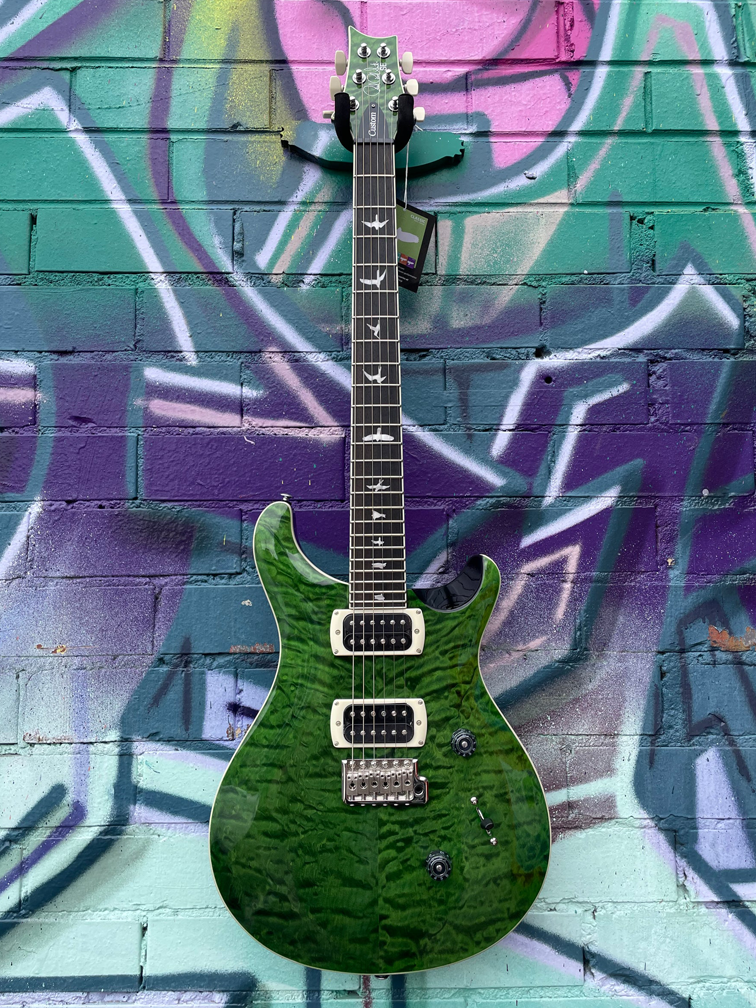 PRS SE Custom 24 Quilt Electric Guitar - Teal Black