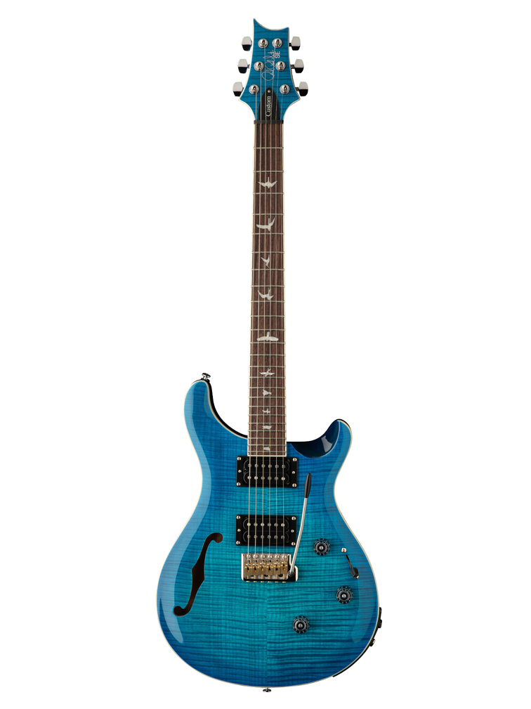 PRS SE Custom 24 Semi-Hollow Piezo Electric Guitar - Lake Blue