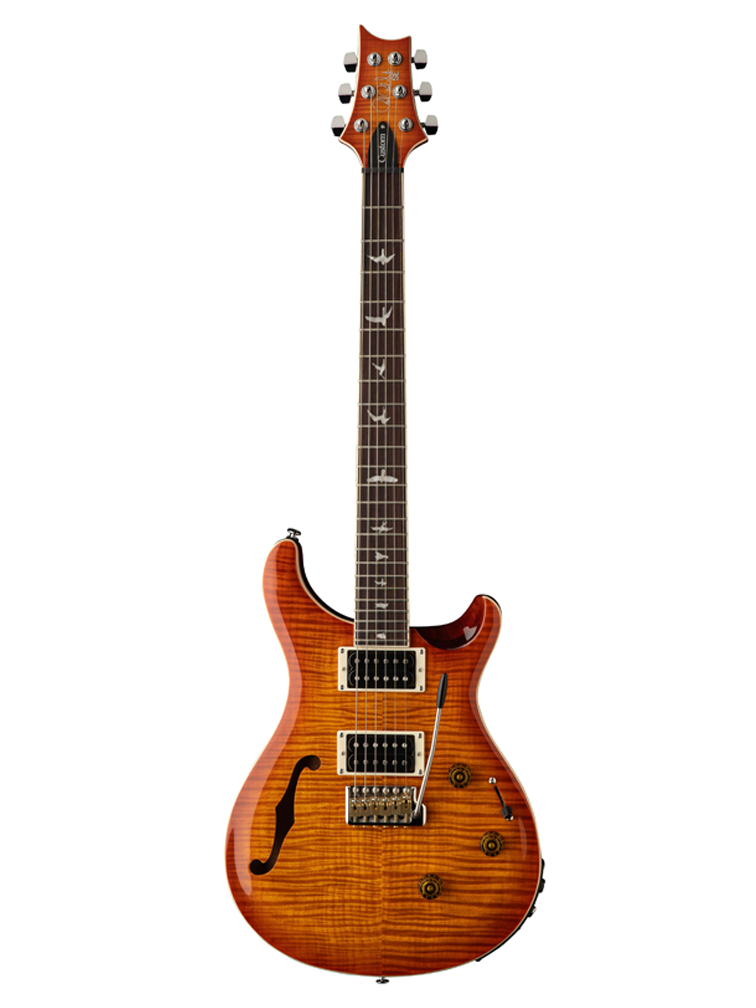PRS SE Custom 24 Semi-Hollow Piezo Electric Guitar - Vintage Sunburst