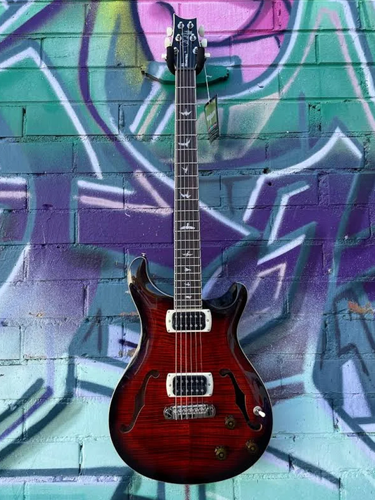 PRS SE Ed Sheeran Hollow Body 1 Baritone Piezo - Orange Tiger Smokeburst