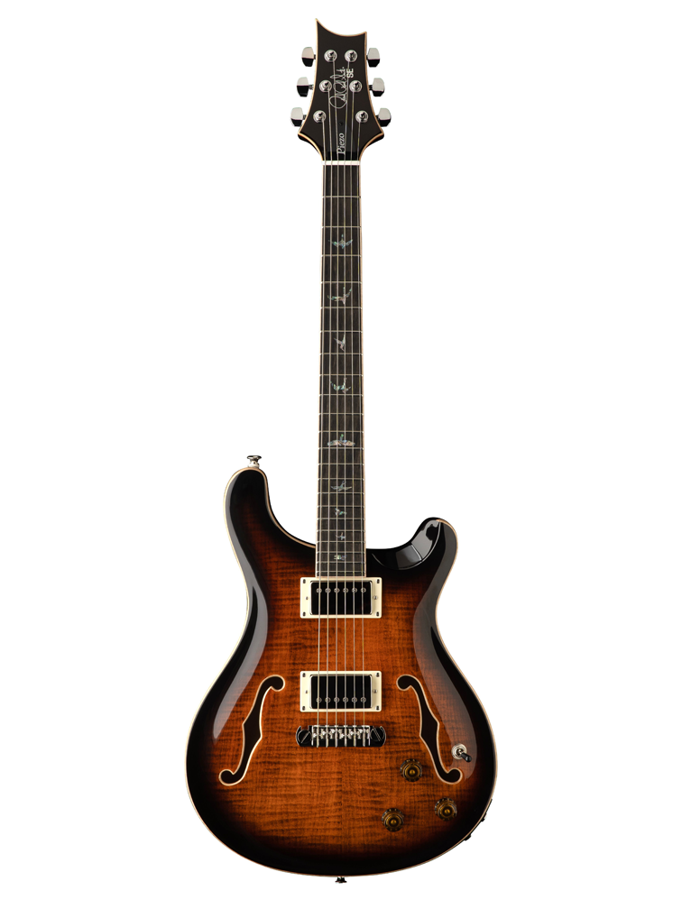 PRS SE Hollowbody II Piezo Electric Guitar - Orange Tiger Smokeburst