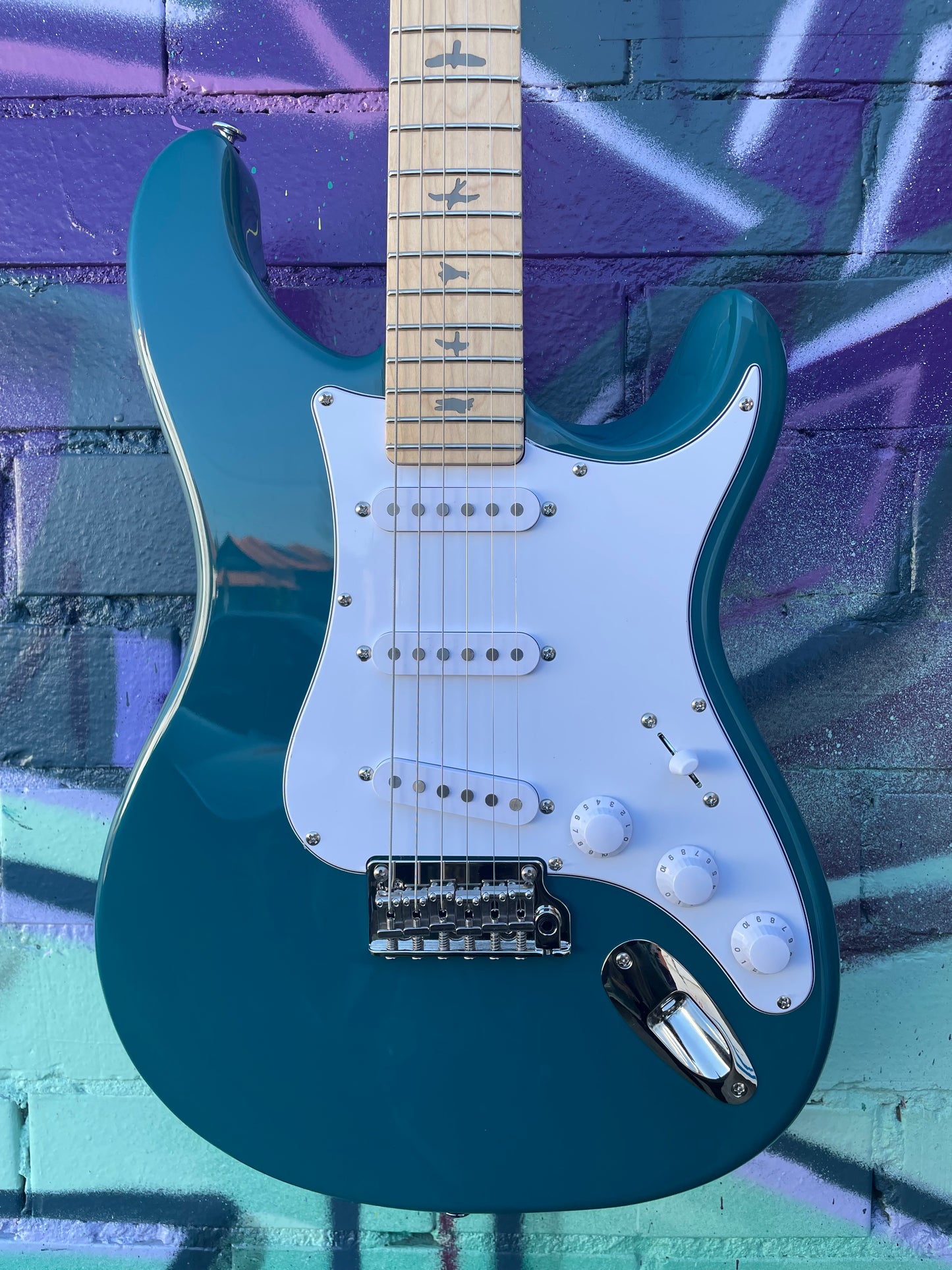 PRS SE Silver Sky Electric Guitar - Nylon Blue