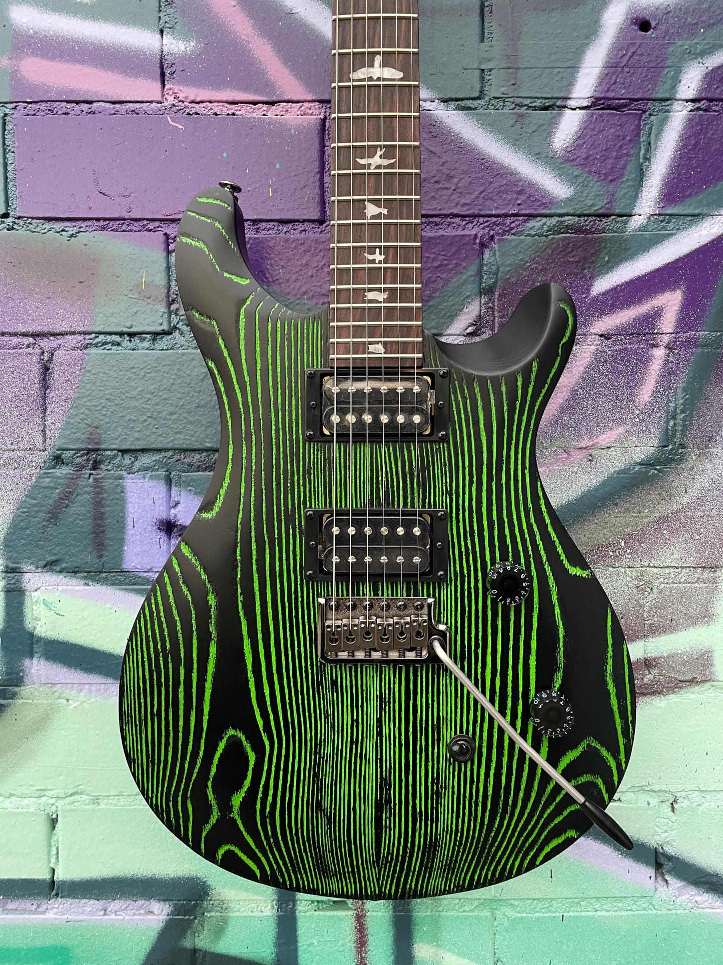 PRS SE Swamp Ash CE-24 Limited Edition Electric Guitar - Sandblasted Green