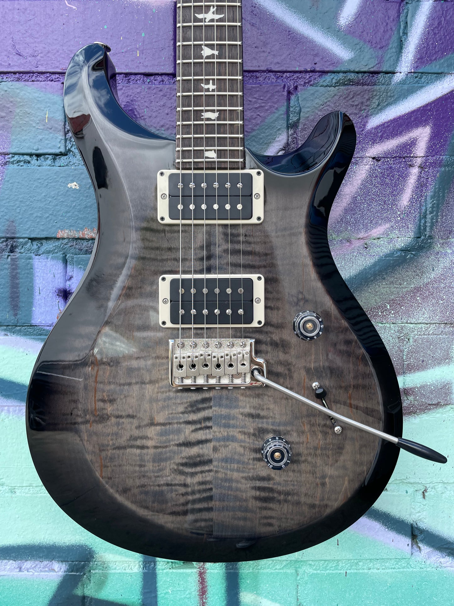 PRS S2 Custom 24 Electric Guitar - Faded Grey Black Burst