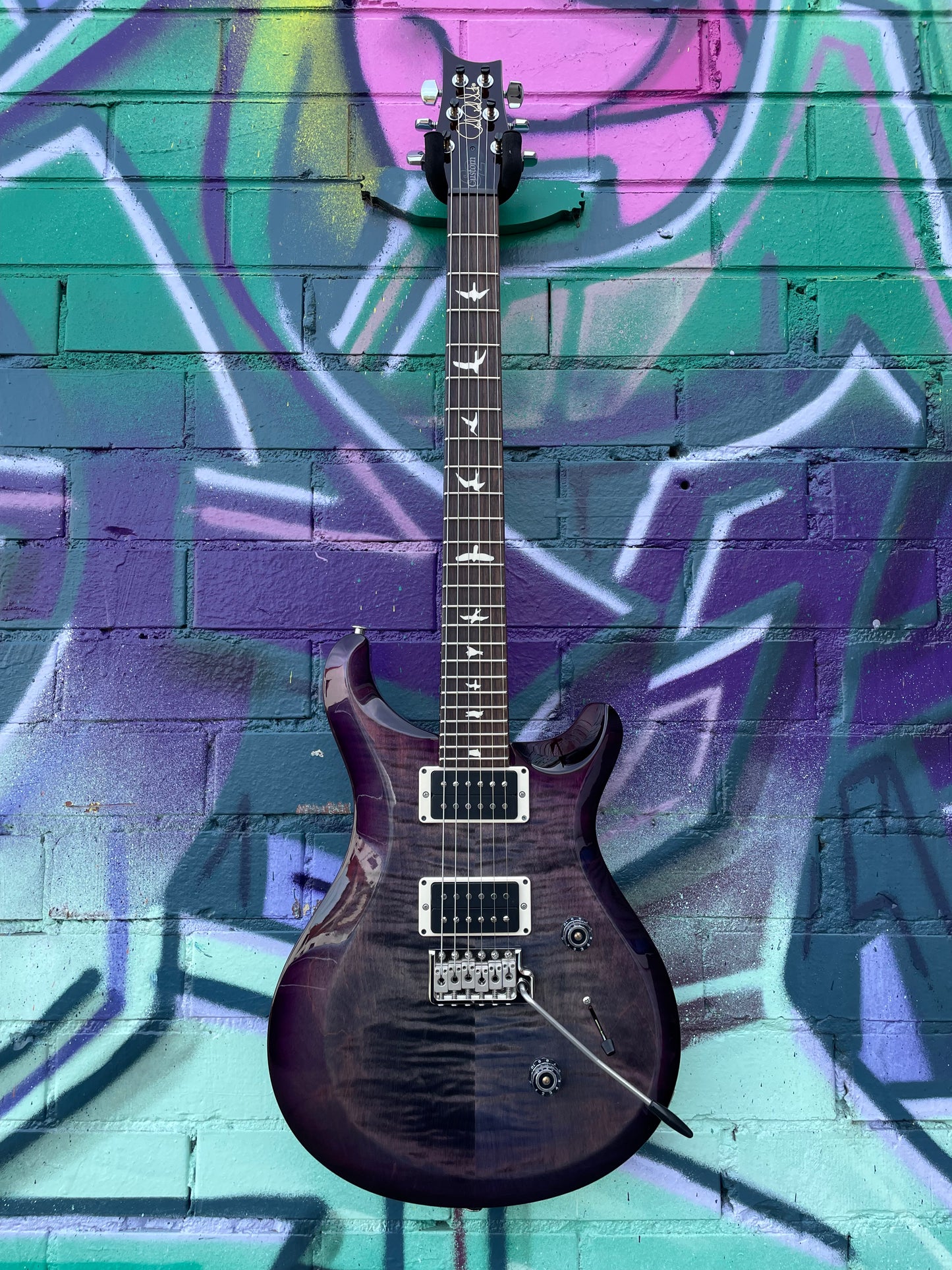 PRS S2 Custom 24 Electric Guitar - Faded Grey Black Purple Burst