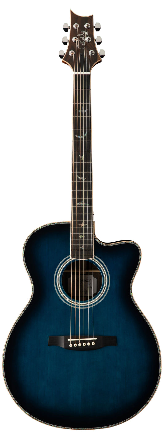 PRS SE A60E Electric Acoustic Guitar - Cobalt Blue Burst