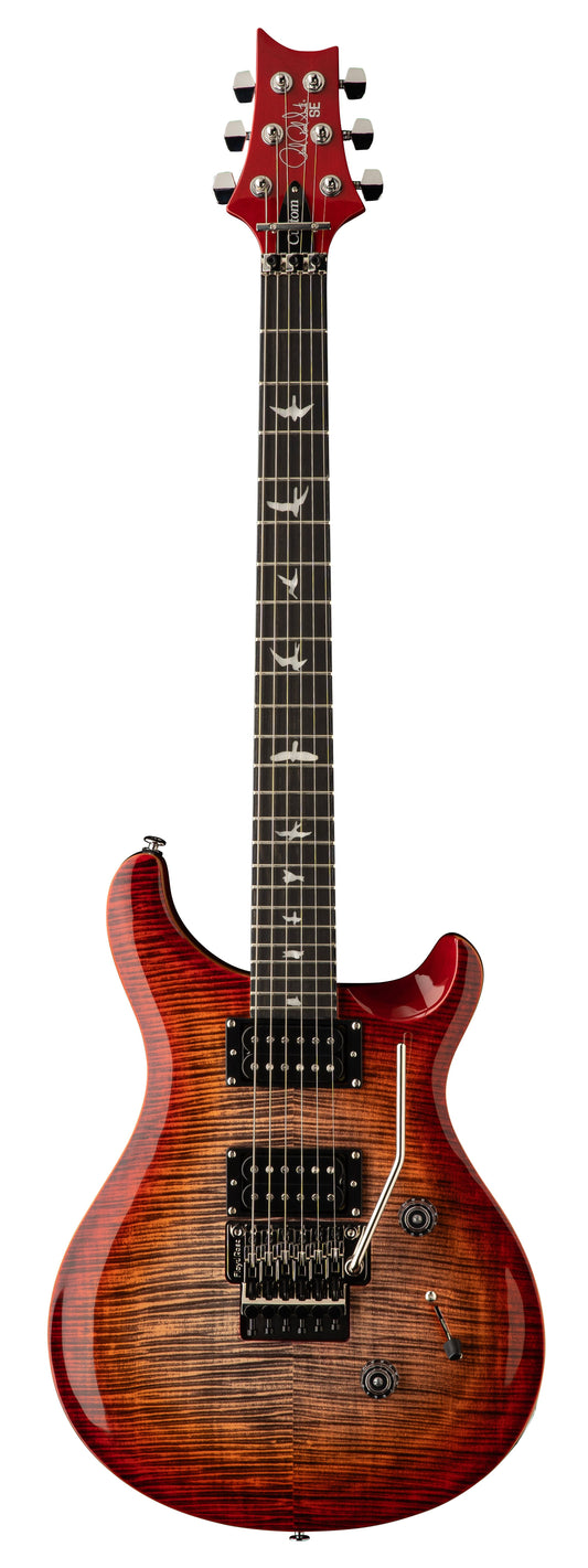 PRS SE Custom 24 "Floyd" Electric Guitar - Charcoal Cherry Burst