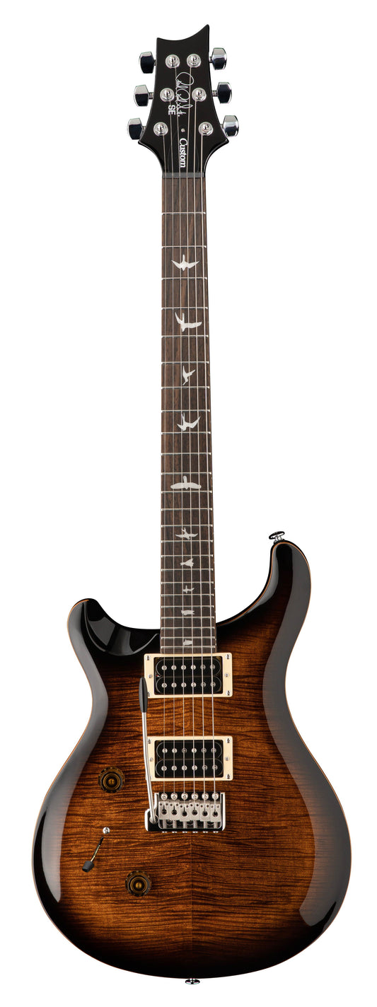 PRS SE Custom 24 Left Handed Electric Guitar - Black Gold Burst