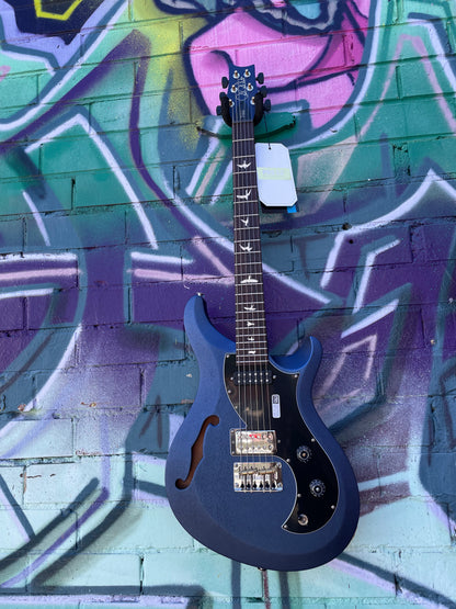 PRS S2 Vela Semi-Hollow Satin Electric Guitar - Metallic Midnight
