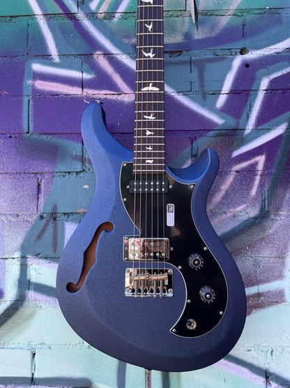 PRS S2 Vela Semi-Hollow Satin Electric Guitar - Metallic Midnight