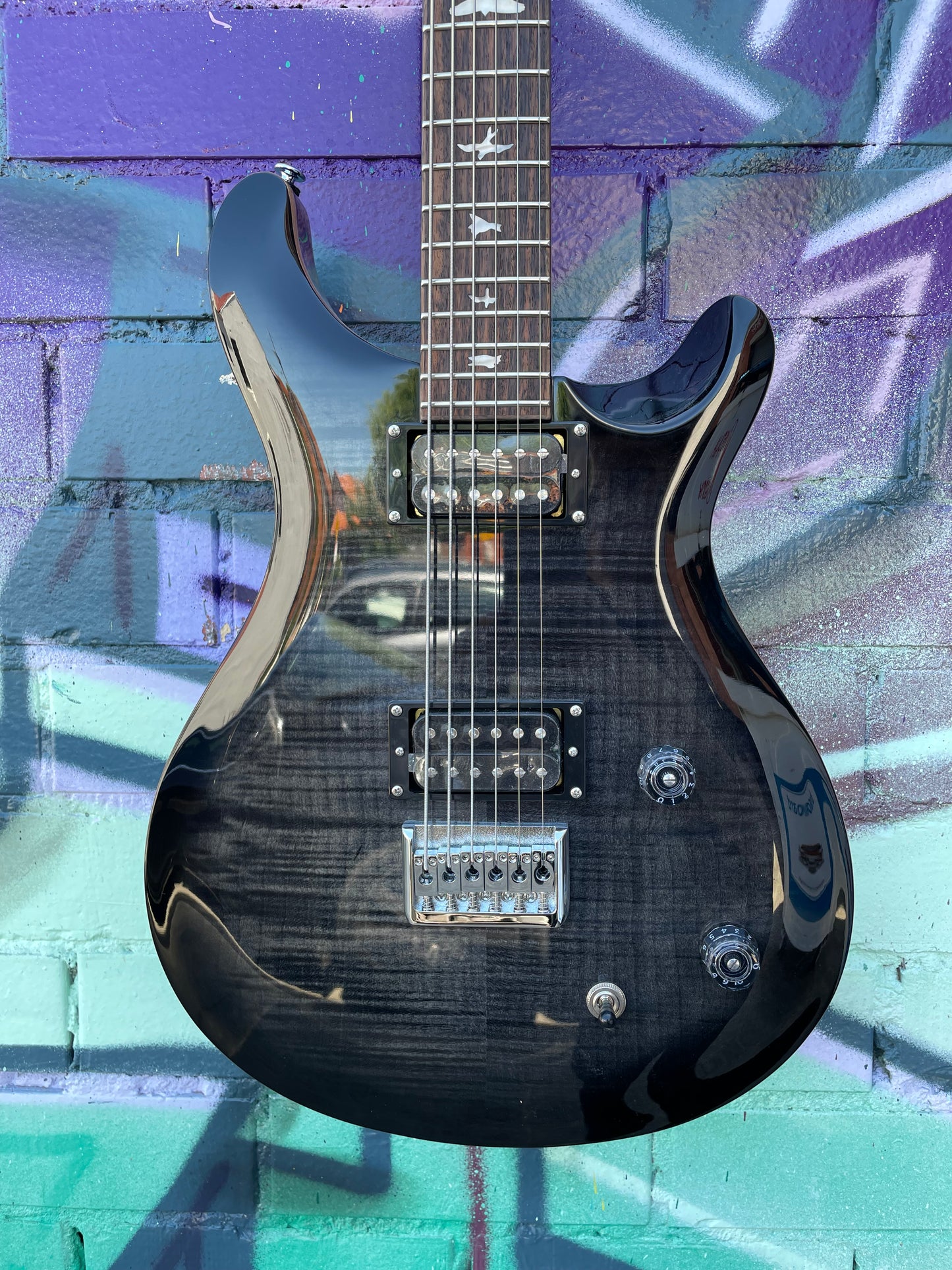 PRS SE 277 Baritone Electric Guitar - Charcoal Burst