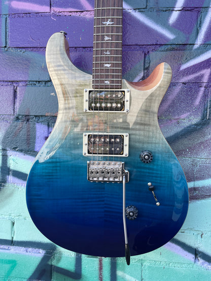 PRS SE Custom 24 Electric Guitar - Blue Fade (Violin Top Carve)