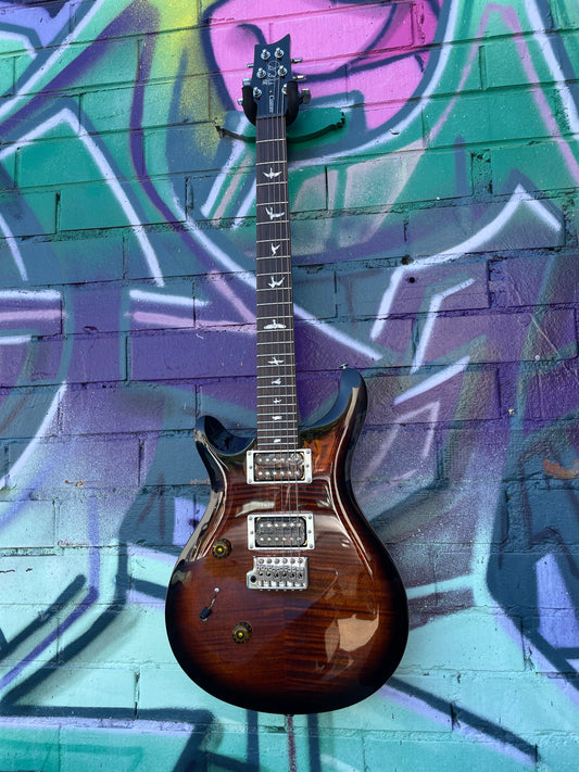 PRS SE Custom 24 Left Handed Electric Guitar - Black Gold Burst