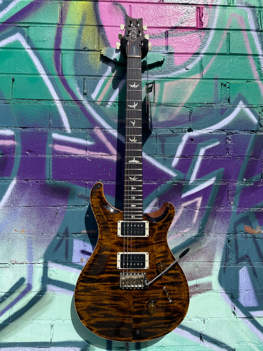 PRS USA Custom 24 Pattern Thin  Neck-Electric Guitar-  Yellow Tiger