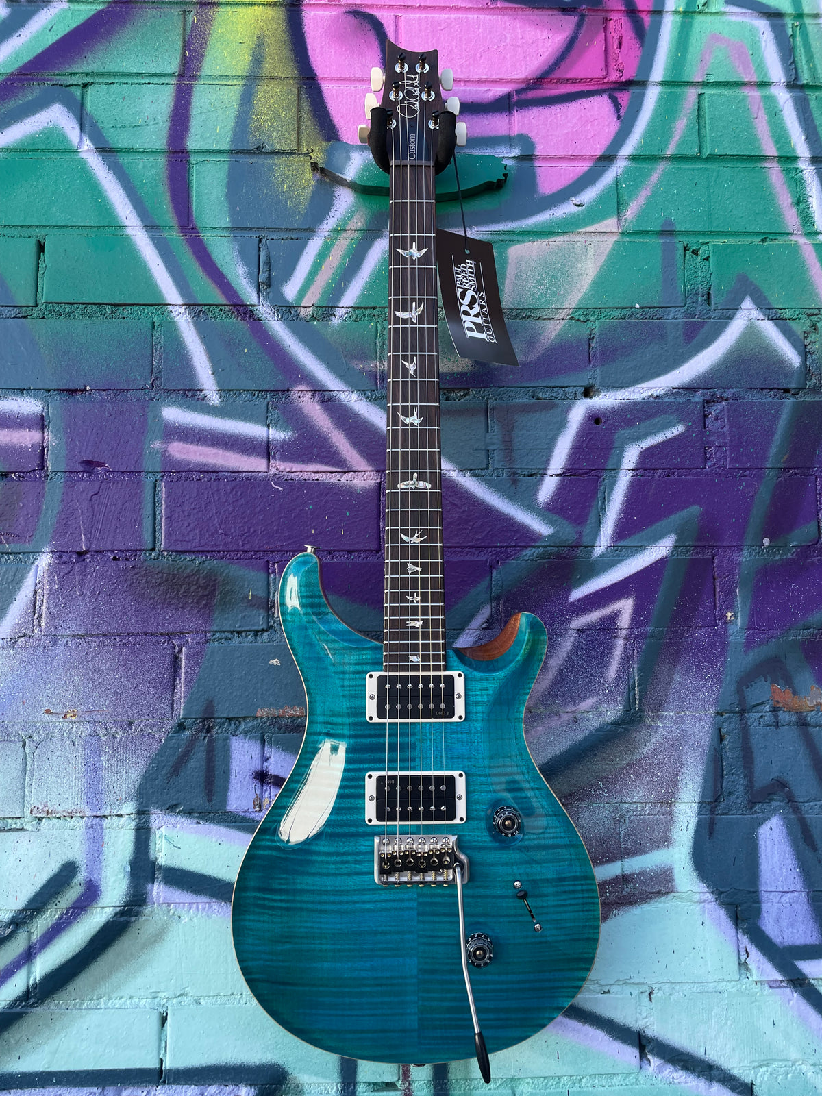 PRS USA Custom 24 Pattern Thin Neck Electric Guitar - Carroll Blue ...