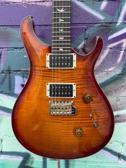 PRS USA Custom 24 Pattern Thin Neck Electric Guitar - Dark Cherry Sunburst