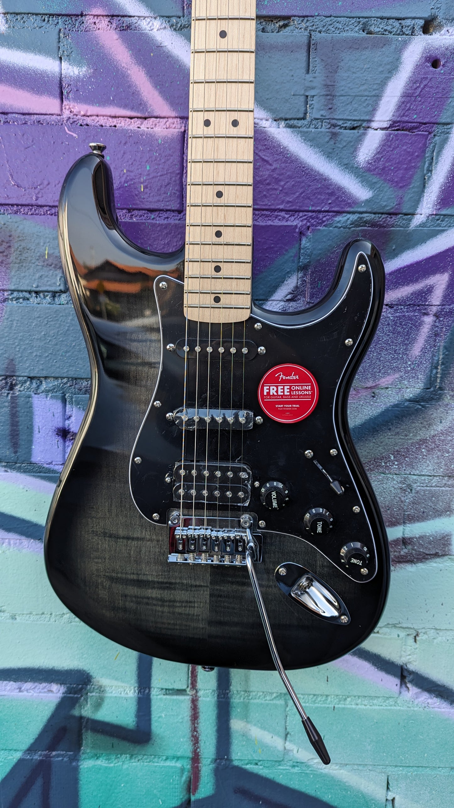 Squier Affinity Series Stratocaster FMT HSS - Black Burst