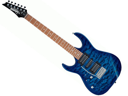 Ibanez RX70QAL, Left Handed Electric Guitar- Trans Blue Burst