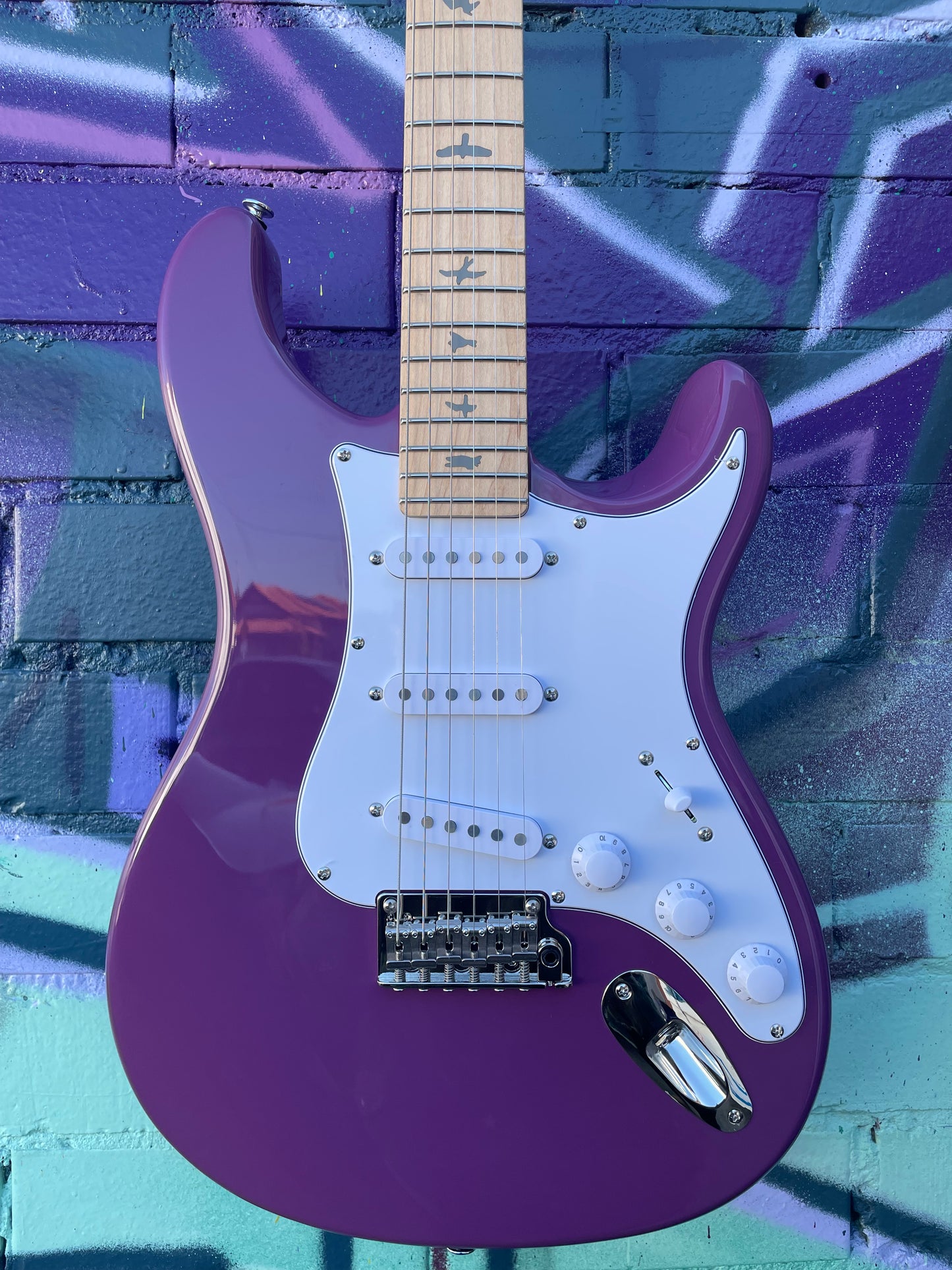 PRS SE Silver Sky Maple, Electric Guitar - Summit Purple