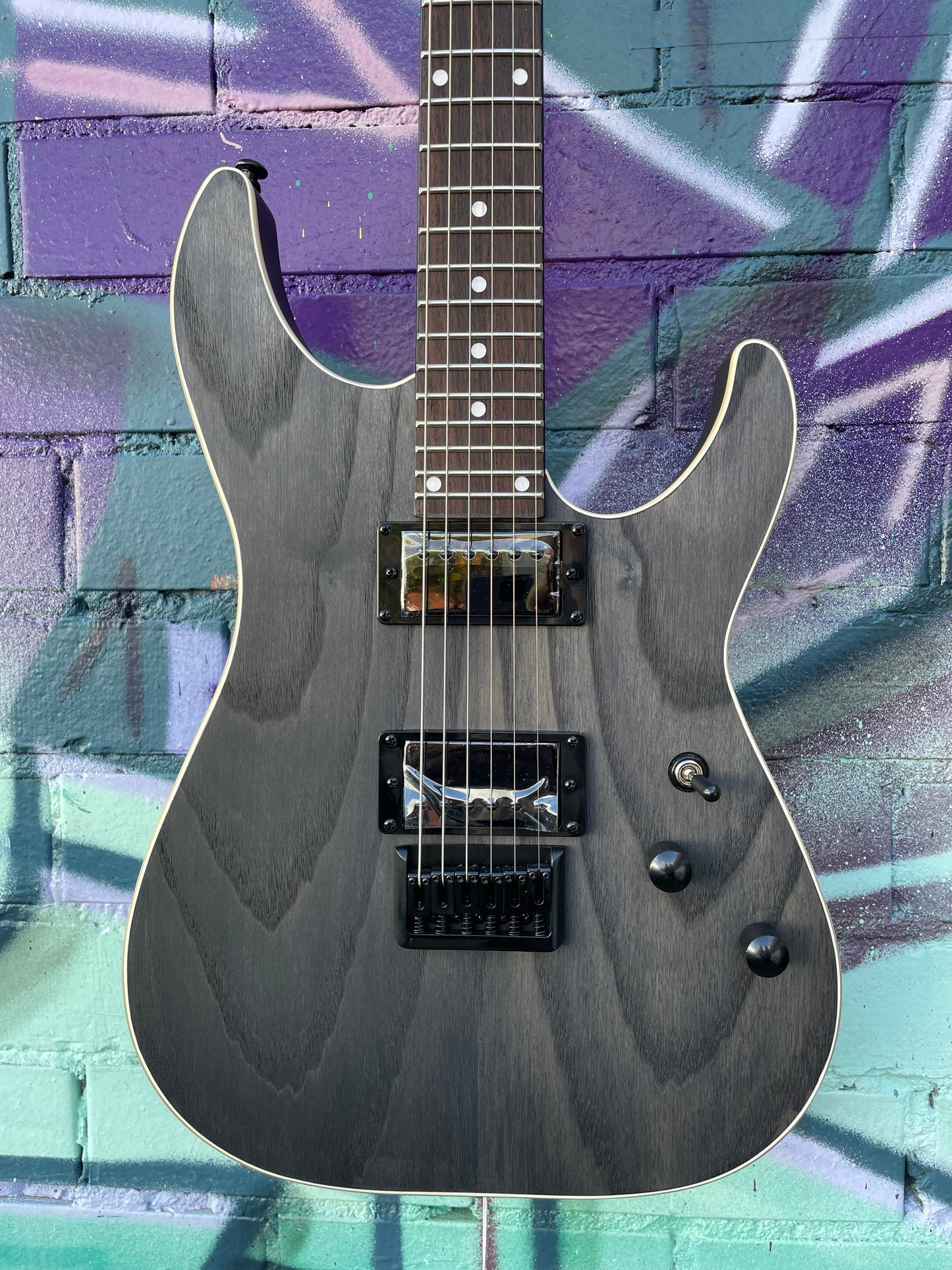 Schecter C-1 Standard Electric Guitar - Charcoal Satin