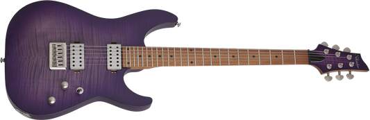 Schecter C-1 Standard Plus Electric Guitar - Transparent Purple Burst