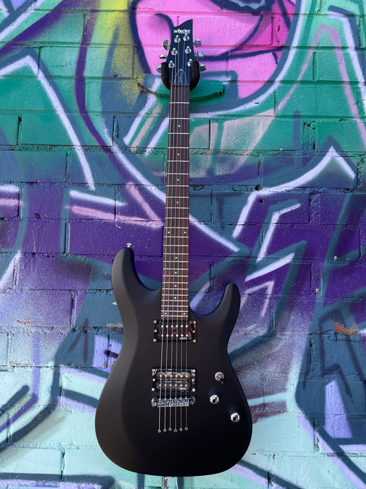 Schecter C-6 Deluxe Electric Guitar - Satin Black