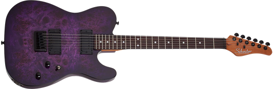 Schecter PT Standard Electric Guitar Purple Burst Burl