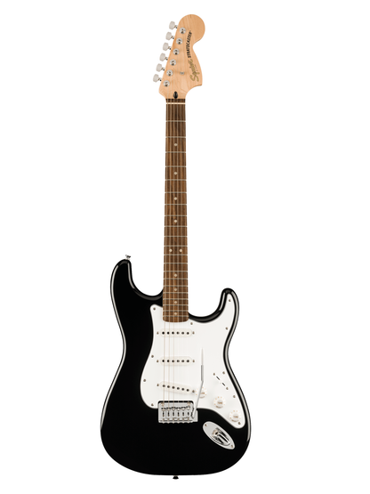 Squier Affinity Series Stratocaster Mustang Micro Electric Guitar Pack - Black