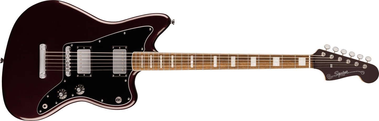 Squier Paranormal Baritone HH Jazzmaster Electric Guitar - Oxblood