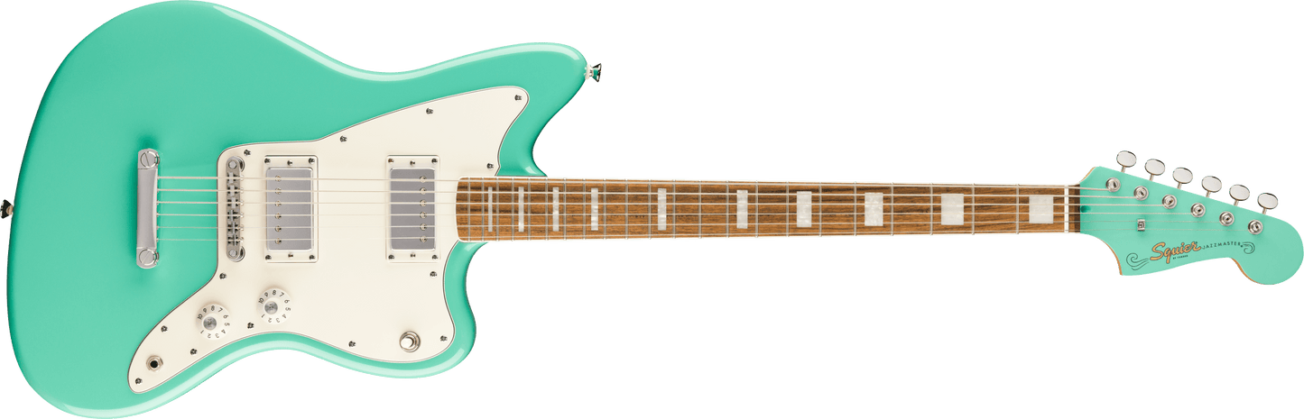 Squier Paranormal Baritone Jazzmaster HH Electric Guitar - Sea Foam Green