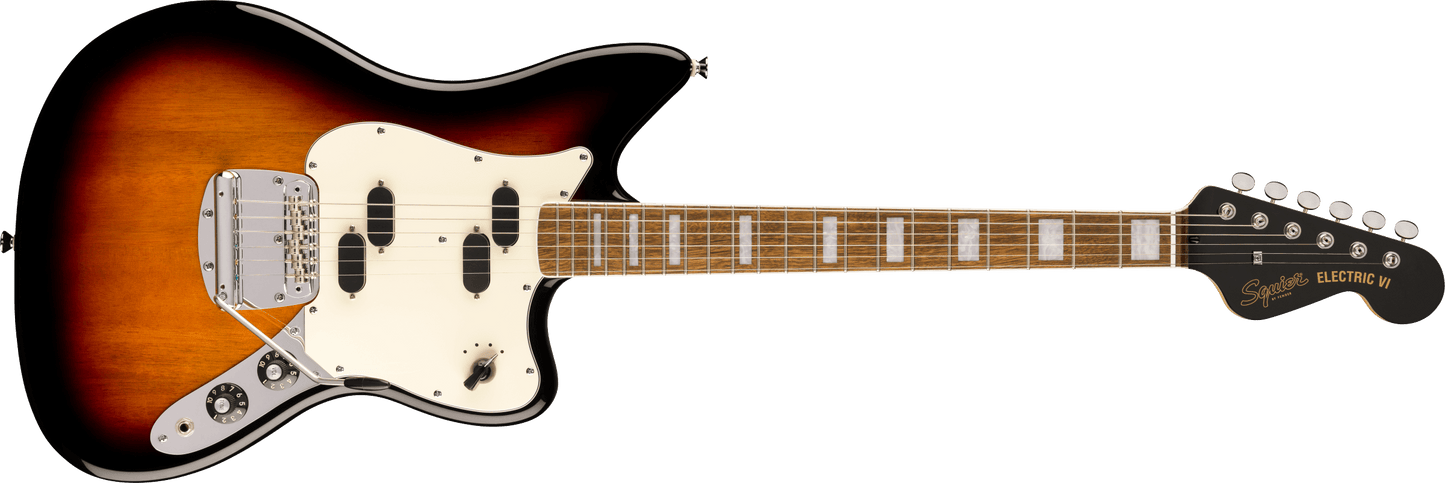 Squier Paranormal Electric VI Electric Guitar - 3 Colour Sunburst