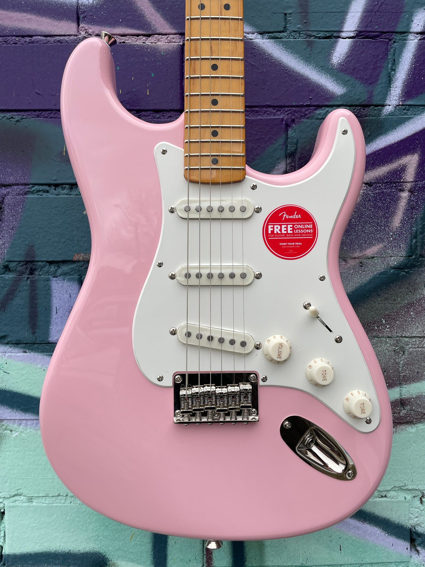 Squier Classic Vibe 50s Stratocaster HT Electric Guitar - Shell Pink