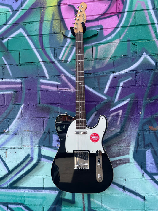 Squier Classic Vibe Baritone Custom Telecaster Electric Guitar - Black