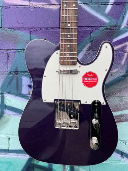 Squier FSR Classic Vibe Baritone Custom Telecaster Electric Guitar - Purple Sparkle