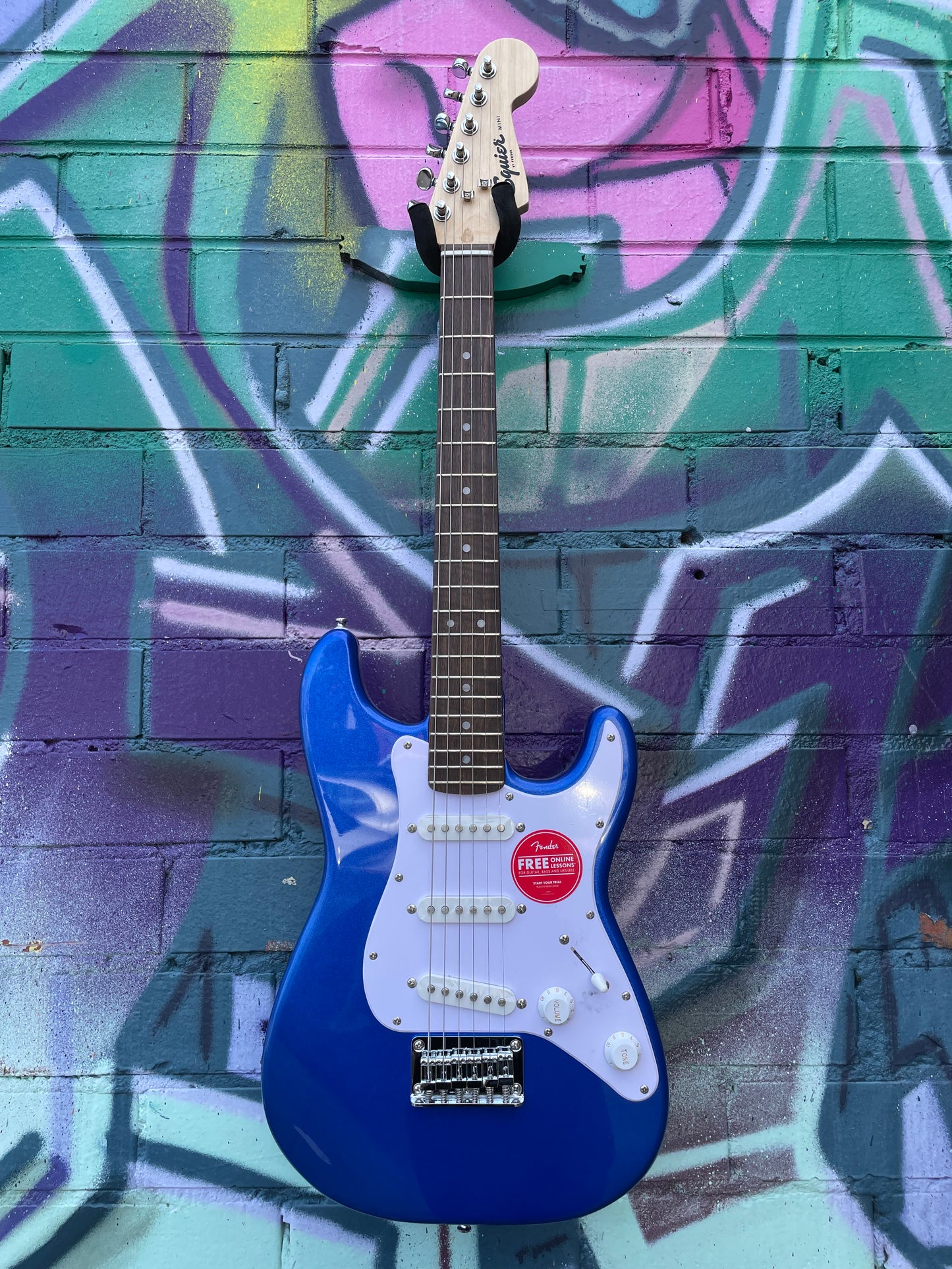 Squier FSR Mini Stratocaster Electric Guitar - Imperial Blue