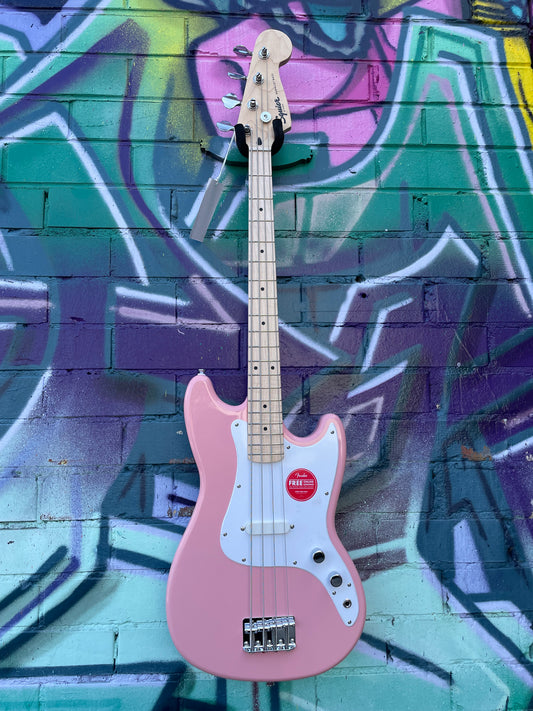 Squier FSR Sonic Bronco Bass - Shell Pink