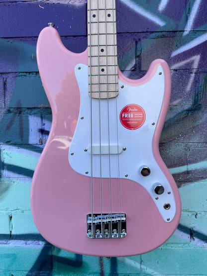 Squier FSR Sonic Bronco Bass - Shell Pink