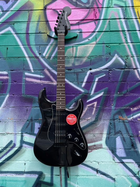 Squier Limited Edition Affinity Series Stratocaster HSS Electric Guitar - Metallic Black