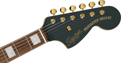 Squier Limited Edition Paranormal Troublemaker Telecaster Deluxe Electric Guitar - Cadillac Green