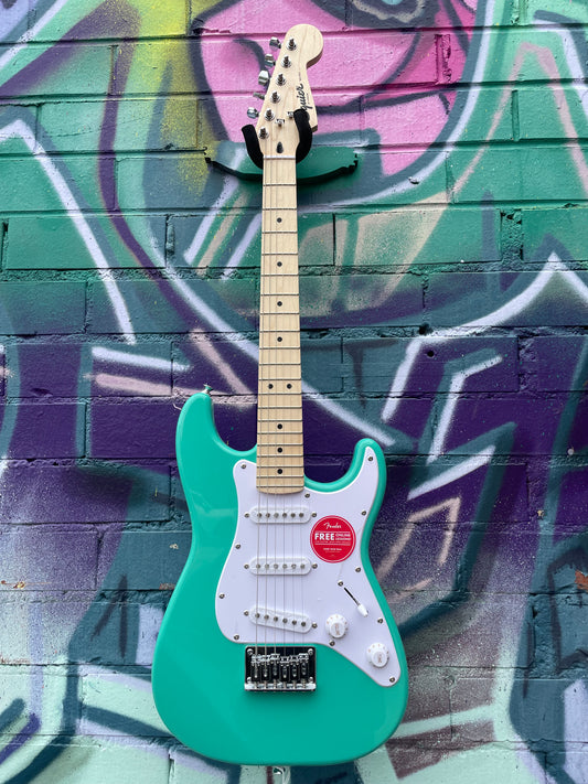 Squier Mini Stratocaster Electric Guitar - Sea Foam Green
