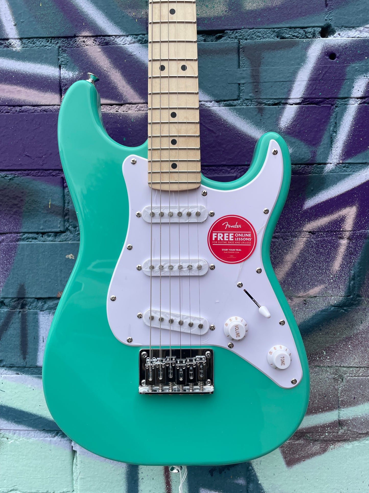 Squier Mini Stratocaster Electric Guitar - Sea Foam Green