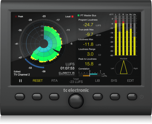 TC Electronic CLARITY M - Stereo Audio Loudness Meter