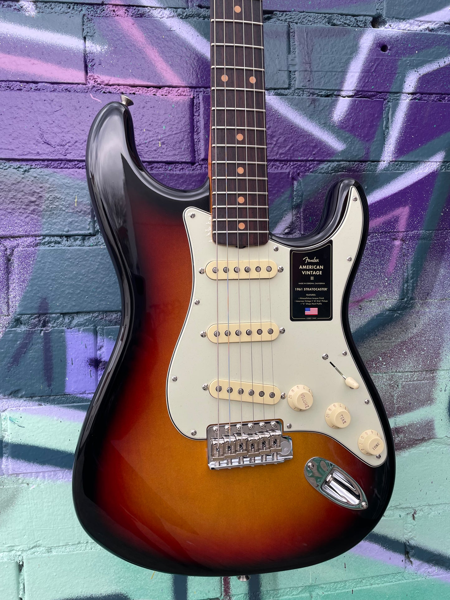 Fender American Vintage II 1961 Stratocaster Electric Guitar, Rosewood