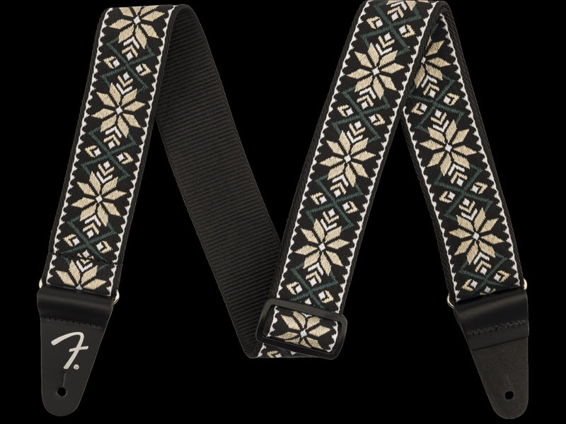 Fender Pasadena Woven Strap, Yellow Snowflake, 2