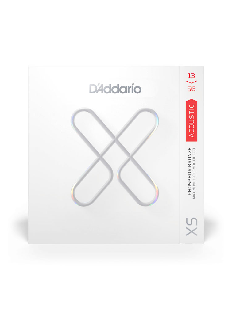 D'Addario XS Phosphor Bronze Medium 13-56 6-String Acoustic Guitar Strings