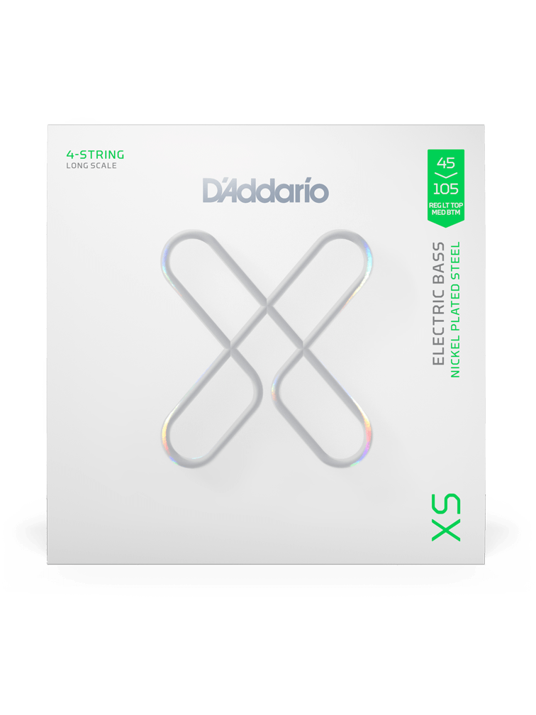 D'Addario XS Light Top Medium Bottom Long Scale Coated Bass Strings 45-105